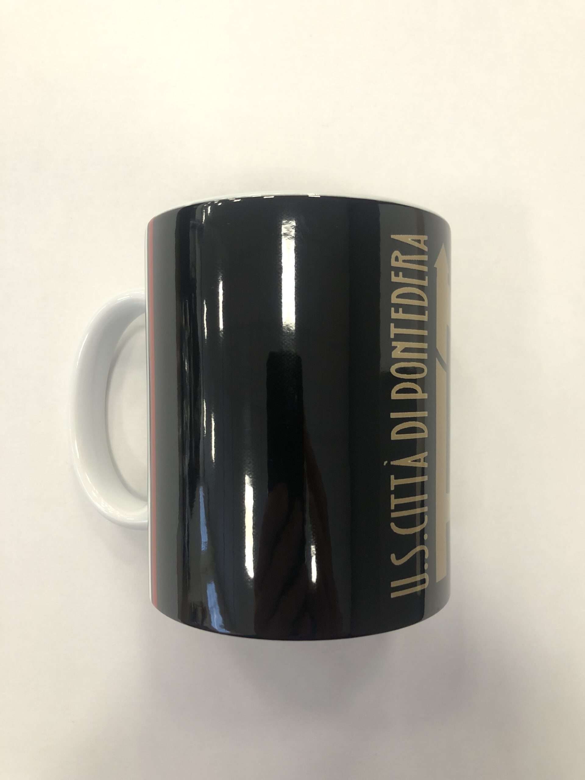 TAZZA CERAMICA NERA US CITTA' DI PONTEDERA - immagine 2