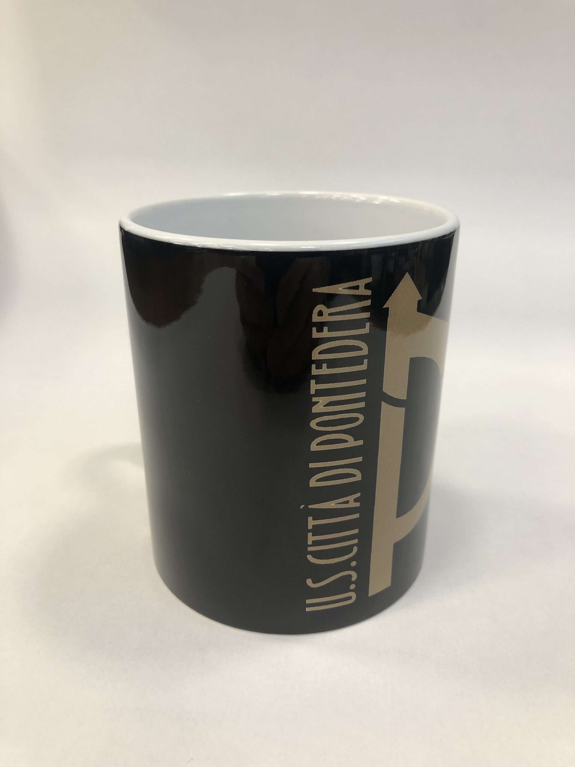 TAZZA CERAMICA NERA US CITTA' DI PONTEDERA - immagine 3
