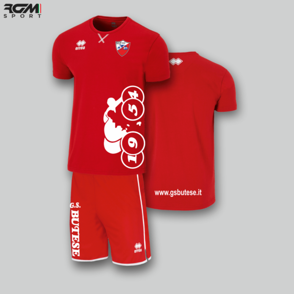 T-shirt PROFESSIONAL rossa + Panta BONN rosso - G.S. Butese