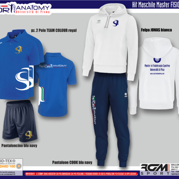 Kit Completo Errea Master in Fisioterapia Sportiva - Sport and Anatomy