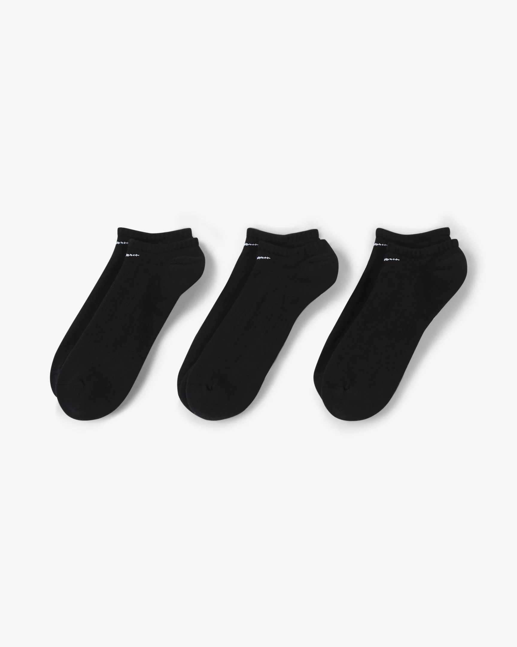 NIKE EVERYDAY COTTON CUSHIONED NO SHOW 3X NERO - immagine 2