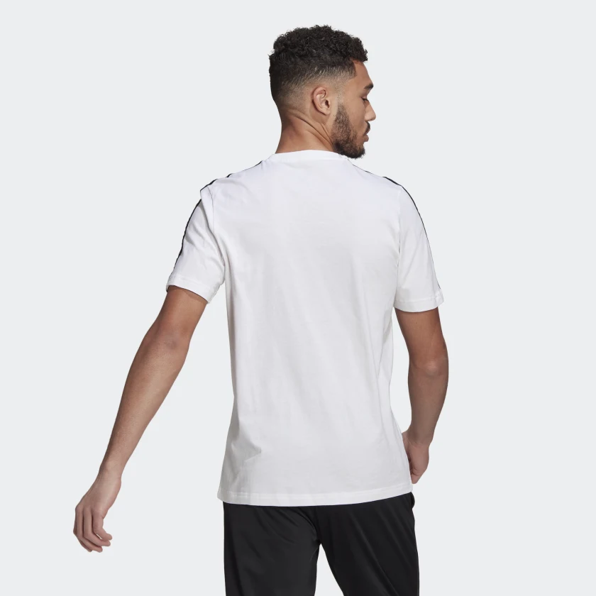 ADIDAS SPORTSWEAR T-SHIRT ESSENTIALS 3-STRIPES BIANCA - immagine 2