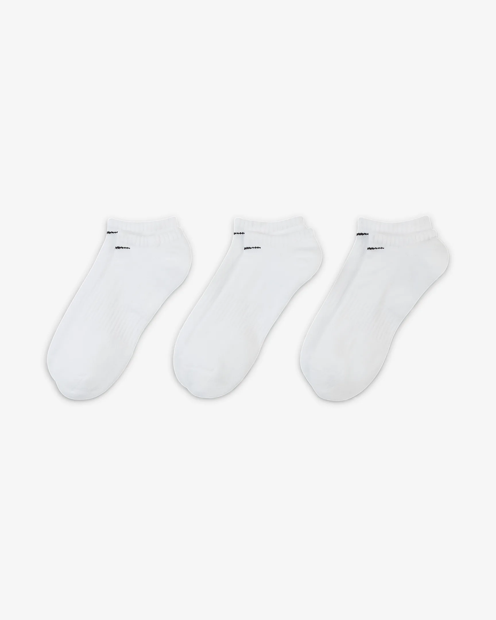 NIKE EVERYDAY COTTON CUSHIONED NO SHOW 3X BIANCO - immagine 2