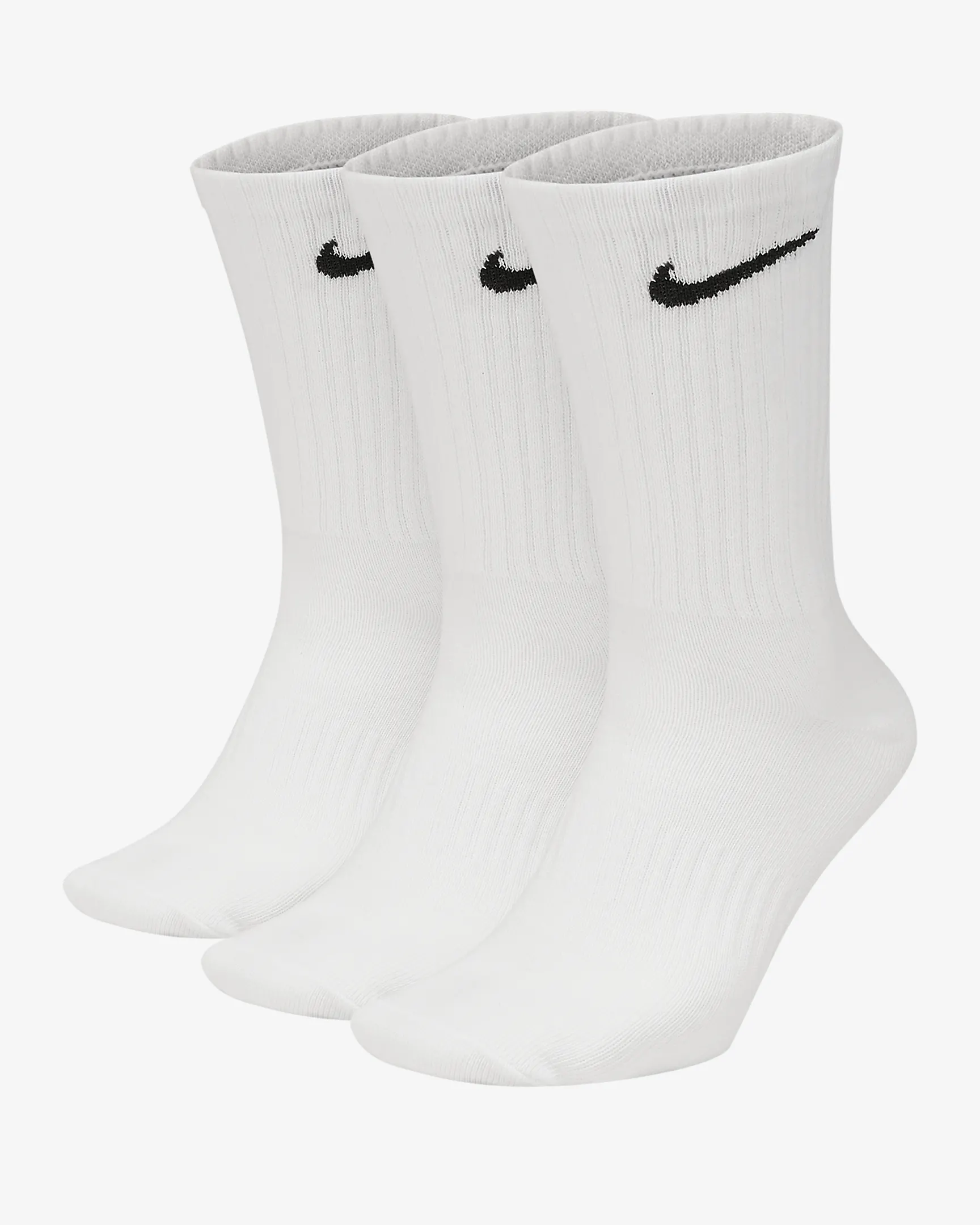 NIKE EVERYDAY COTTON LIGHTWEIGHT CREW 3X BIANCO