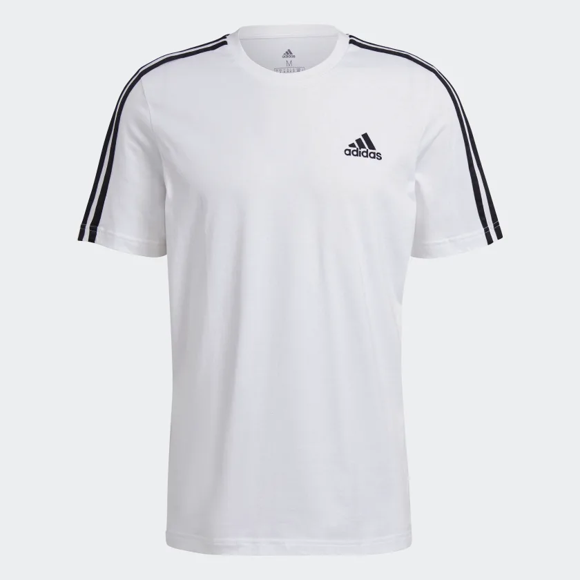 ADIDAS SPORTSWEAR T-SHIRT ESSENTIALS 3-STRIPES BIANCA - immagine 4