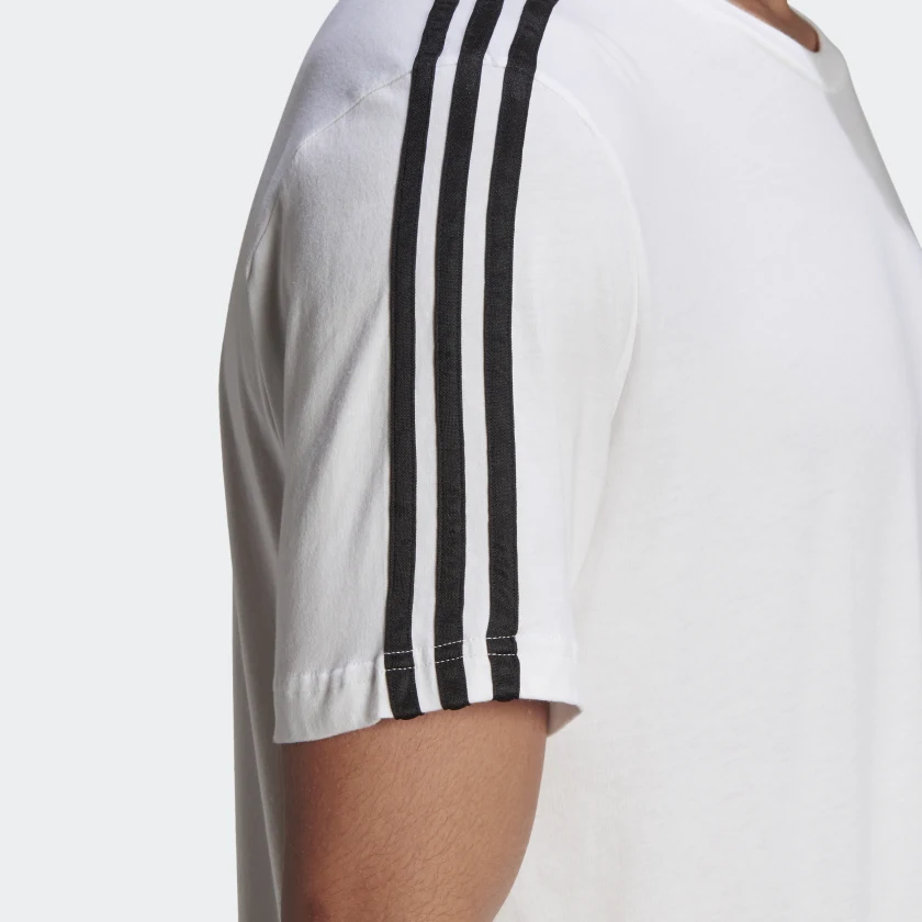 ADIDAS SPORTSWEAR T-SHIRT ESSENTIALS 3-STRIPES BIANCA - immagine 6