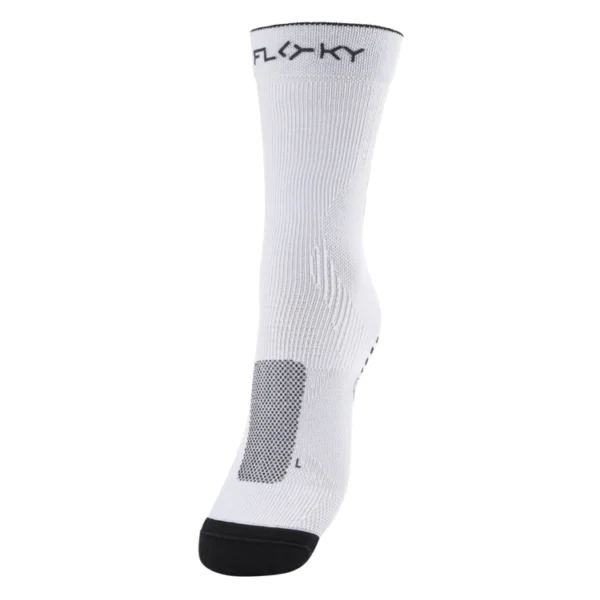 FLOKY CALZE RUN UP MEDIUM PER RUNNING BIANCO