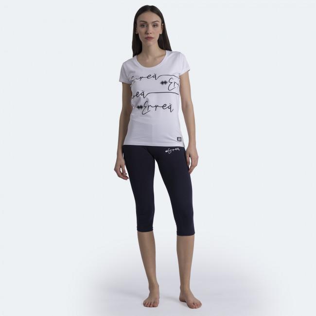 ERREA' REPUBLIC T-SHIRT ESSENTIAL SS22 WOMAN LOGO SCRIPT MC AD BIANCO - immagine 4