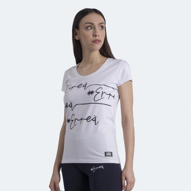 ERREA' REPUBLIC T-SHIRT ESSENTIAL SS22 WOMAN LOGO SCRIPT MC AD BIANCO - immagine 3
