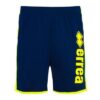 ERREA' REPUBLIC SHORTS ESSENTIAL SS21 MAN LOGO CLASSIC BLU-GIALLO FLUO