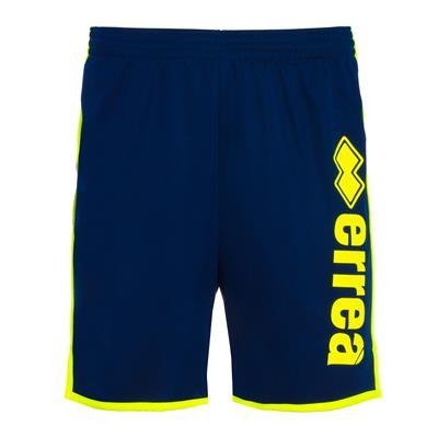 ERREA' REPUBLIC SHORTS ESSENTIAL SS21 MAN LOGO CLASSIC BLU-GIALLO FLUO