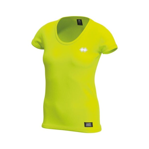 ERREA' REPUBLIC T-SHIRT ESSENTIAL FW21/22 WOMAN TEE MC AD GIALLO FLUO