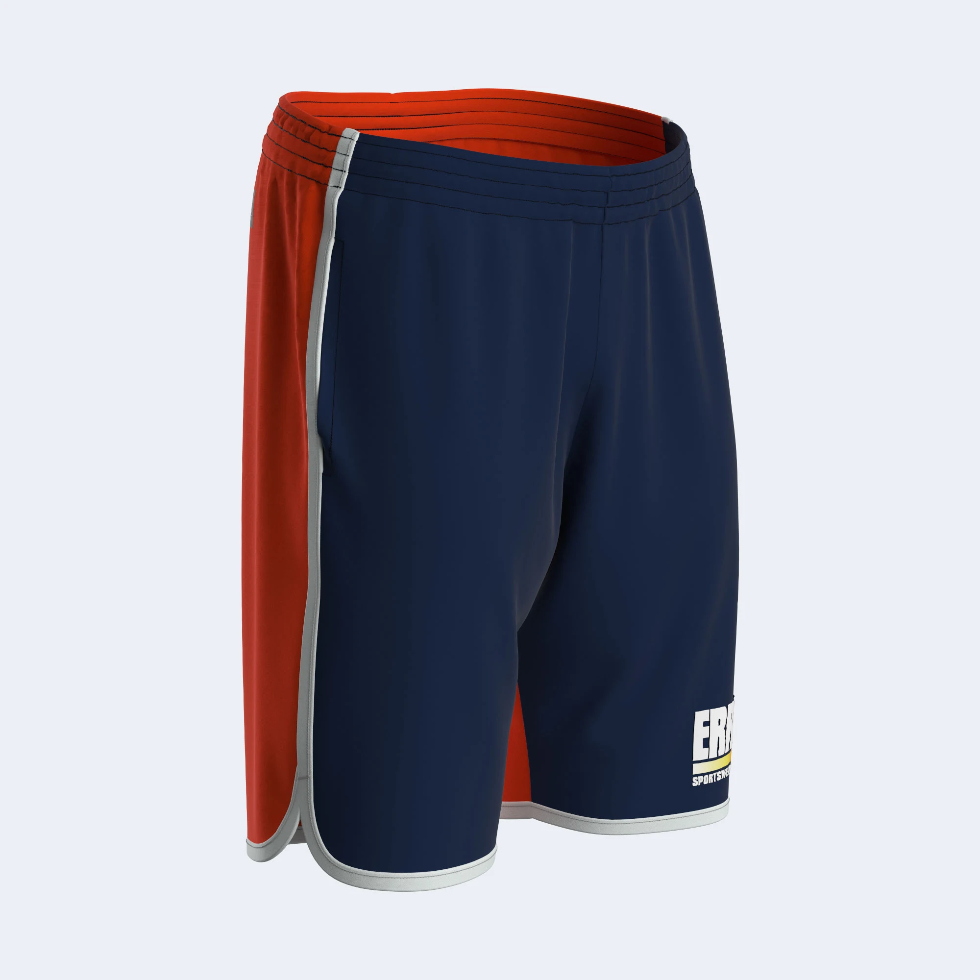 ERREA REPUBLIC GRAPHIC SS23 SHORT GEX 1 MAN 50 AD BLU BIANCO ARANCIO 400 - immagine 2