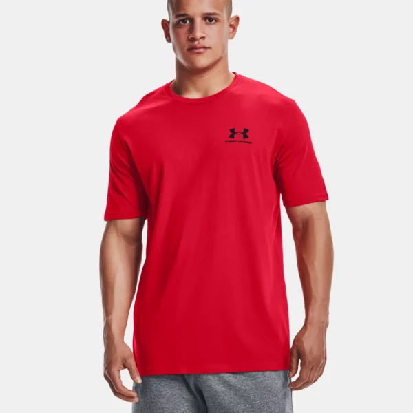 UNDER ARMOUR T-SHIRT UOMO UA SPORTSTYLE LC SS ROSSO