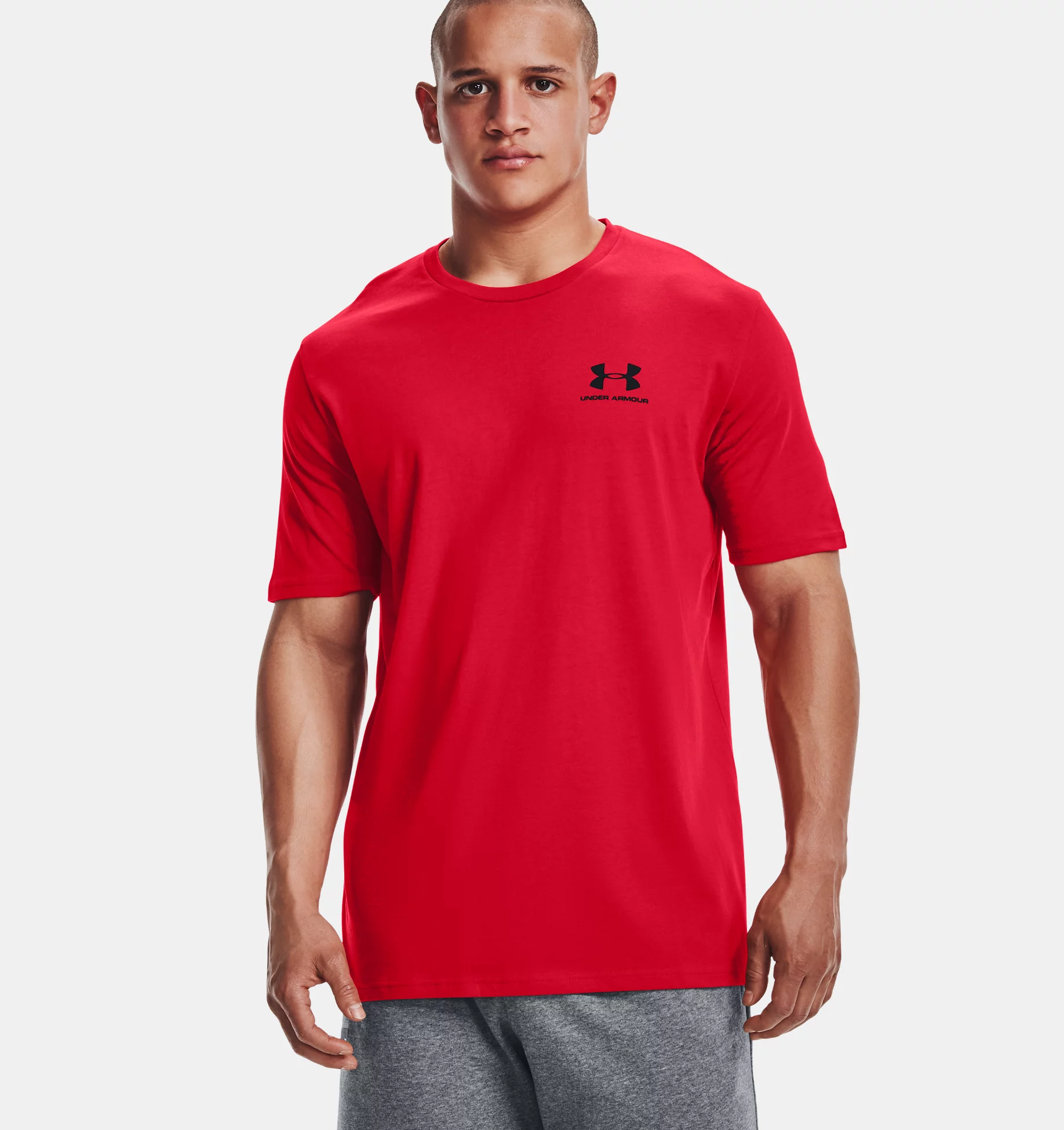 UNDER ARMOUR T-SHIRT UOMO UA SPORTSTYLE LC SS ROSSO