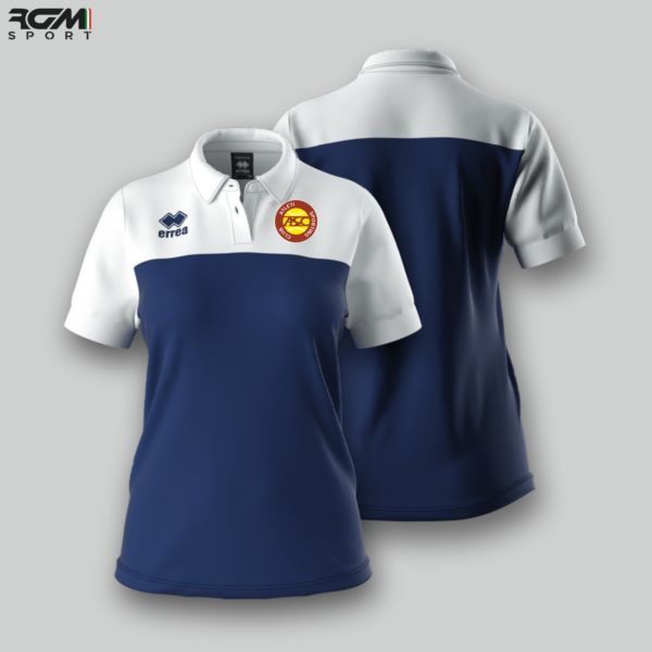 Polo Donna Erreà BONNIE Blu-Bianco - Atleti Sporting Club