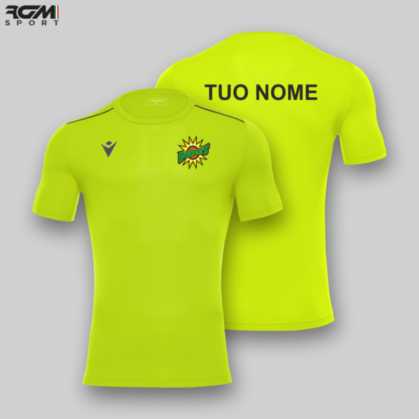 T-shirt Poliestere Macron RIGEL HERO Giallo Fluo - Fides Montevarchi 1949