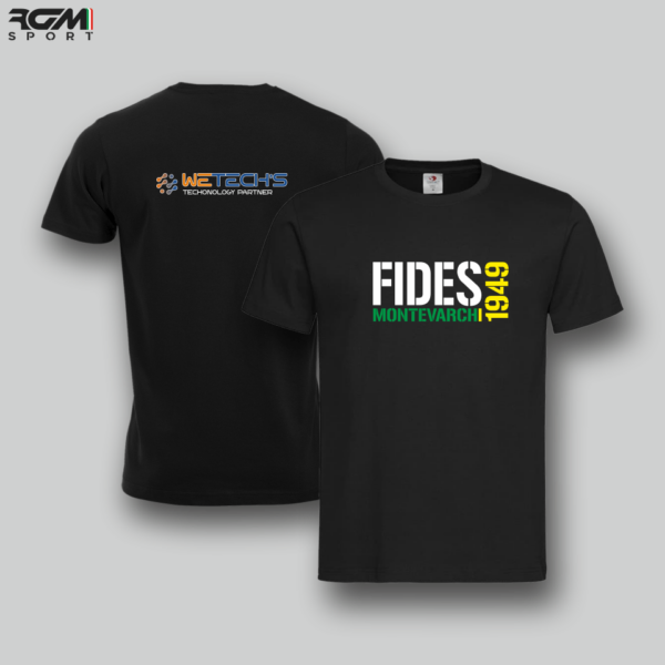 T-Shirt 1a Squadra COTONE Nero - Fides Montevarchi 1949