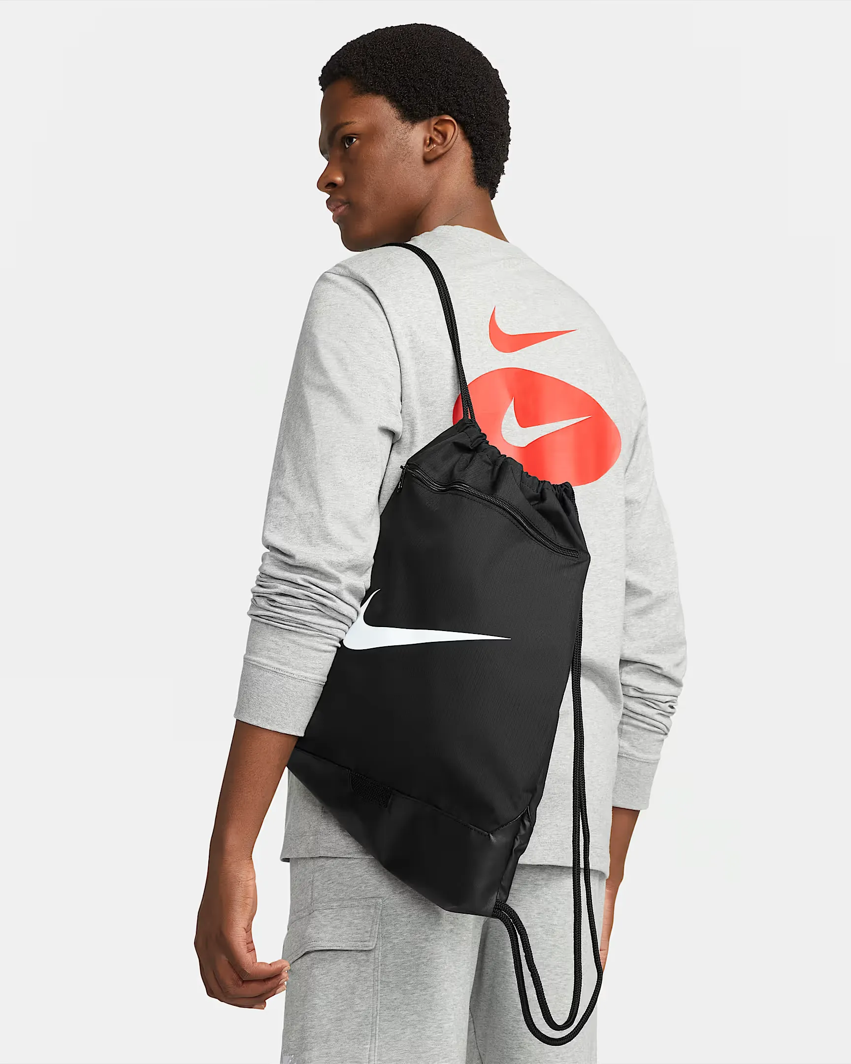 NIKE SACCA ZAINO BRASILIA 9.5 GYM SACK (18 LITRI) - immagine 7