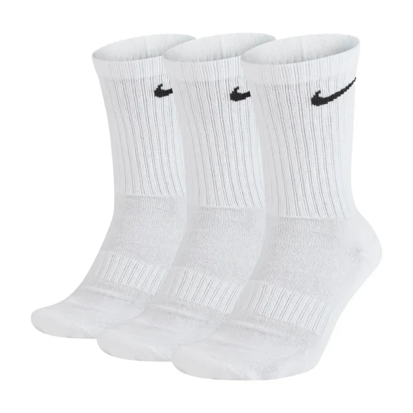 NIKE CALZE EVERYDAY COTTON CUSHIONED CREW X 3 BIANCO