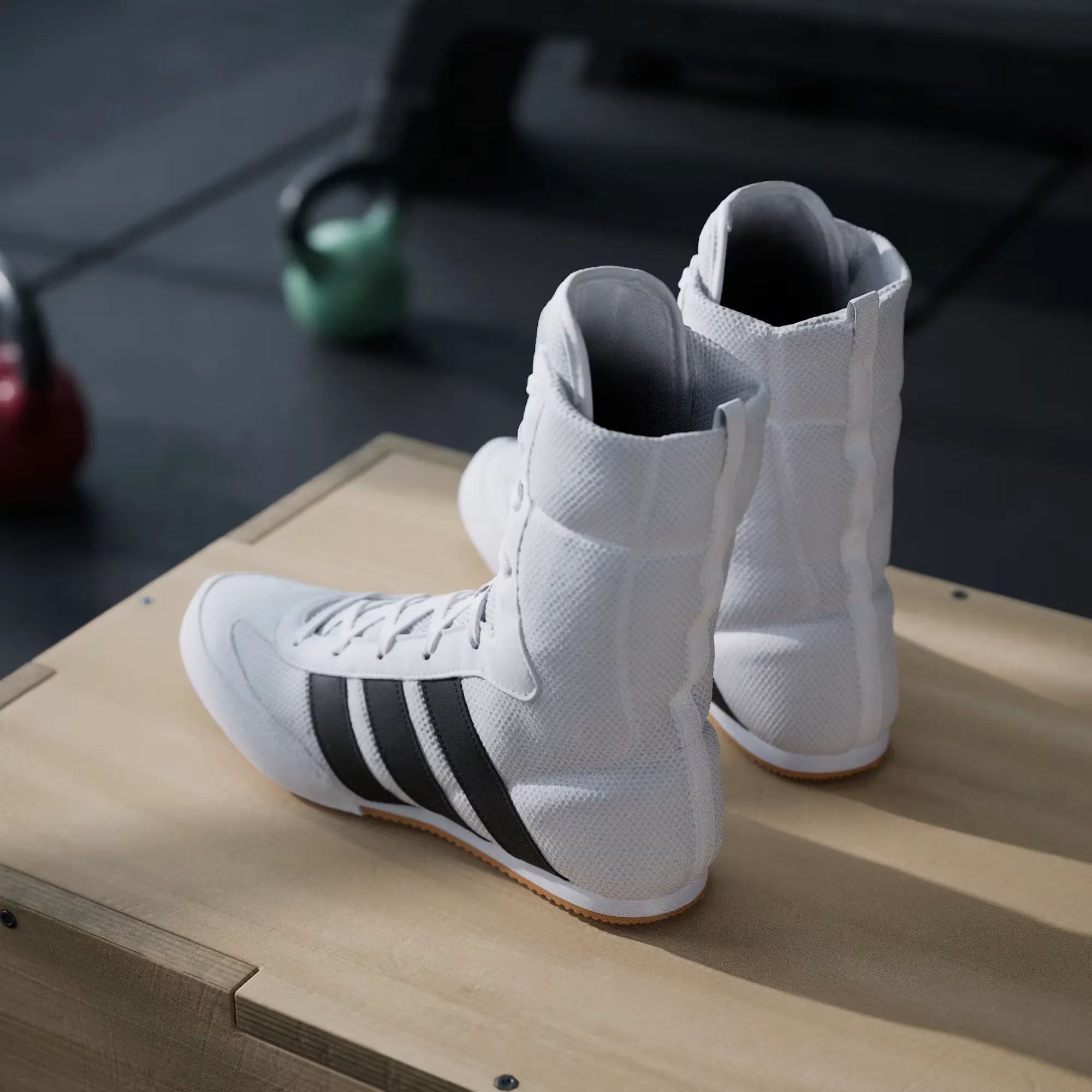 ADIDAS SCARPE BOXE HOG CLASSIC WHITE - immagine 5